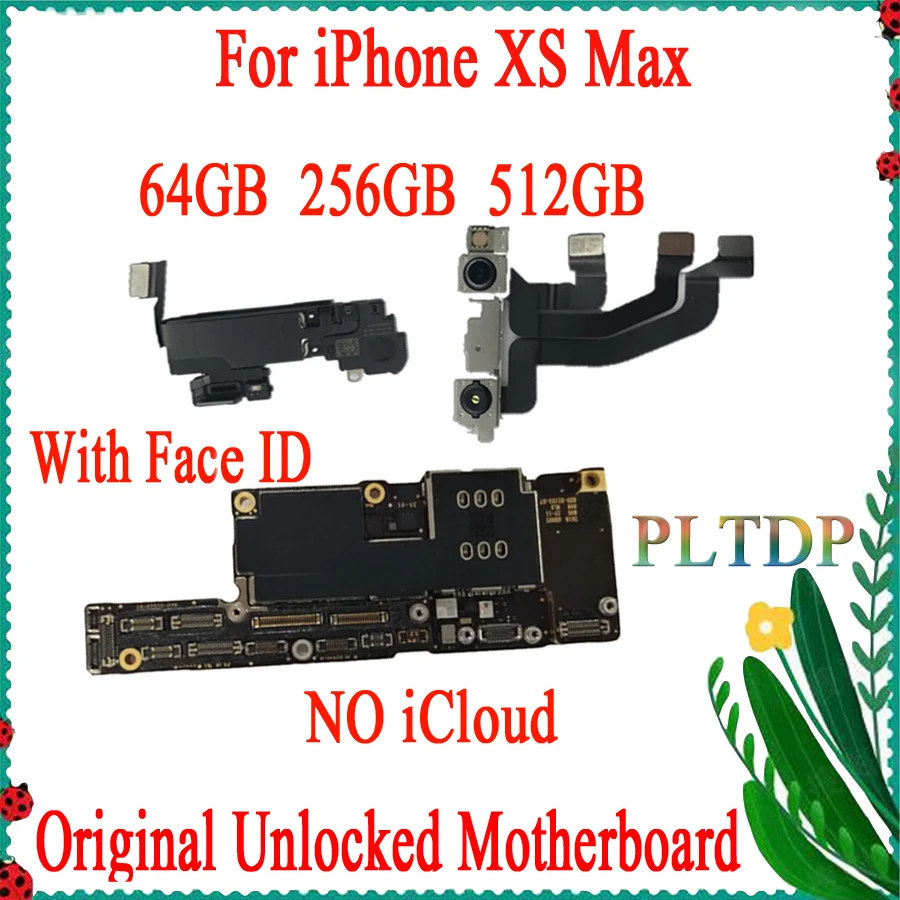 Разблокированная материнская плата для iPhone XS Max с/без идентификации по лицу