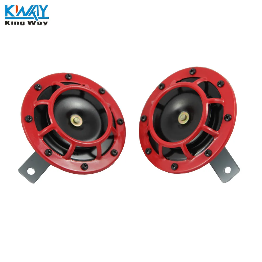 Бесплатная доставка-King Way - RED SUPER LOUD BLAST TONE GRILL MOUNT 12V электрический компактный