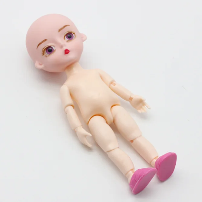 Not Hair 15 см BJD куклы игрушки 13 суставов прекрасные Оригинальные девушки принцесса куклы 1/12 тела суставы активные наряды куклы для детей игрушки на день рождения - Цвет: Not Hair
