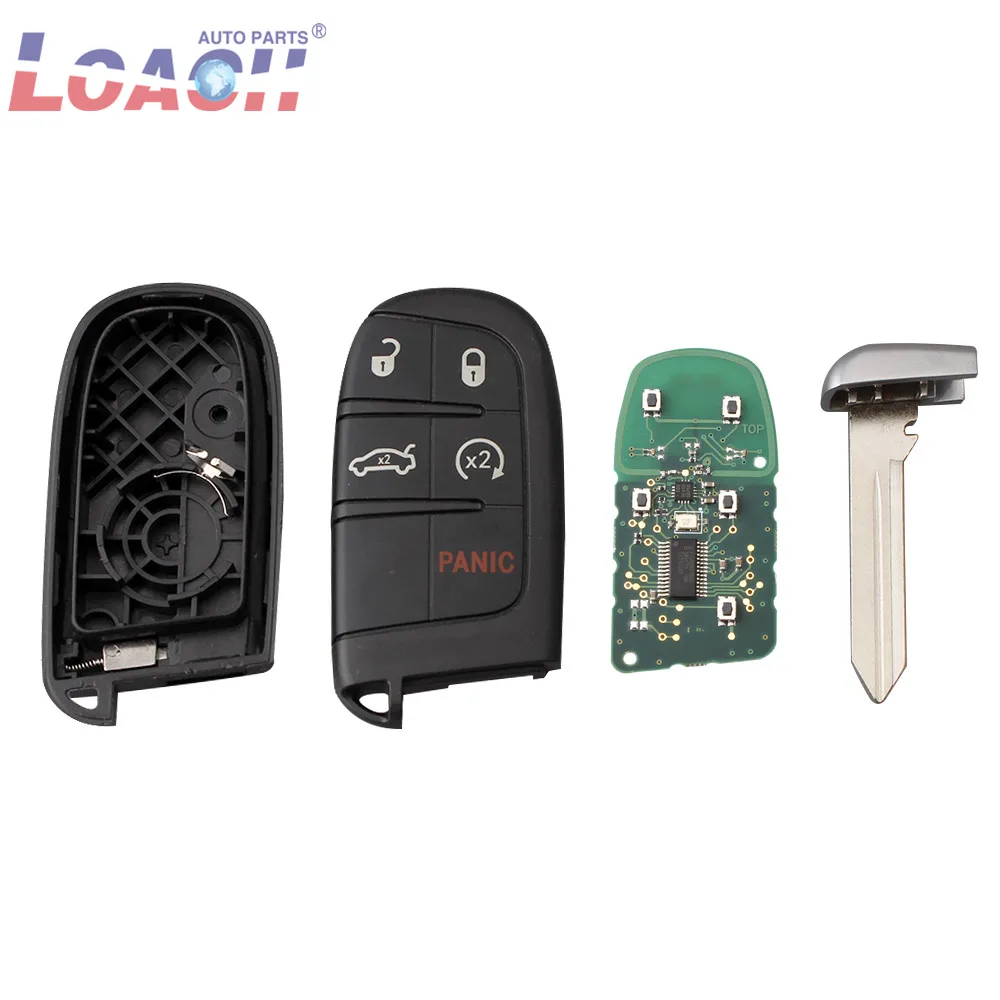 5 кнопок телефон Dodge M3N40821302 433 МГц чип PCF7953/ID46 для Jeep Grand Cherokee 2013 2018|Ключ от авто| |