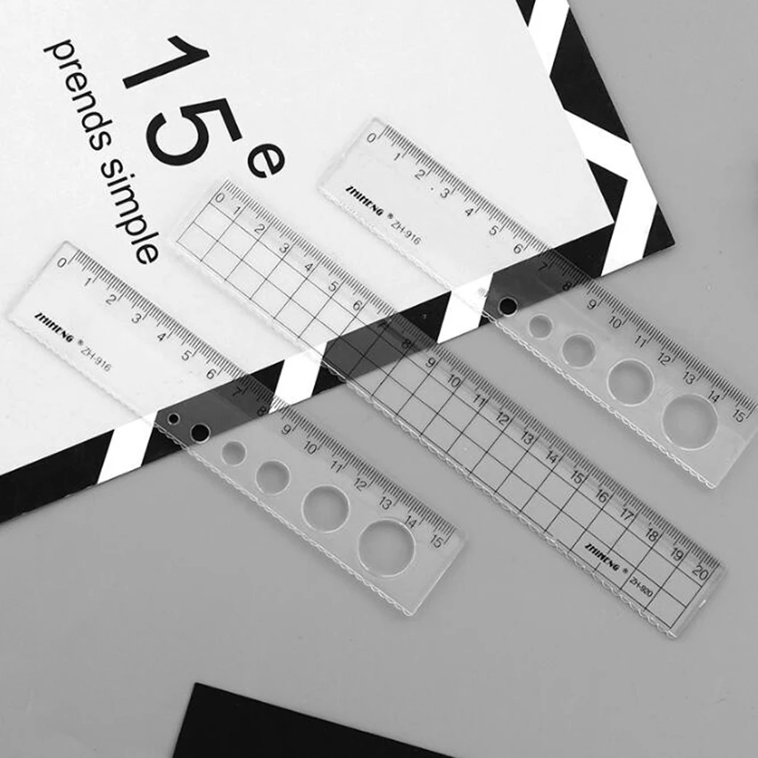 15/18/20cm Candy-colored plastic ruler Measuring Straight Creative model Ruler Tool Promotional Gift Stationery Student Prize | Канцтовары
