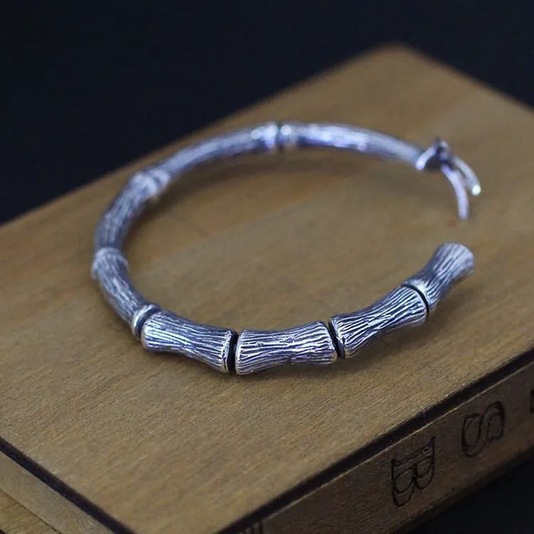 2018 Rushed Real Armbanden Voor Vrouwen Items S925 чистое украшение Ms Thai ручной работы бамбуковый