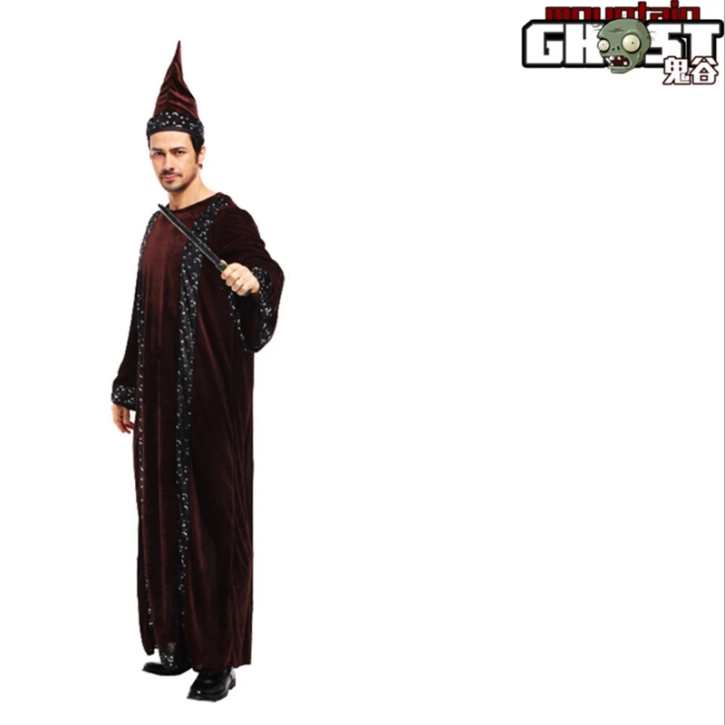 Мужской костюм волшебника для Хэллоуина маскарадный взрослых|halloween costume for men|costume