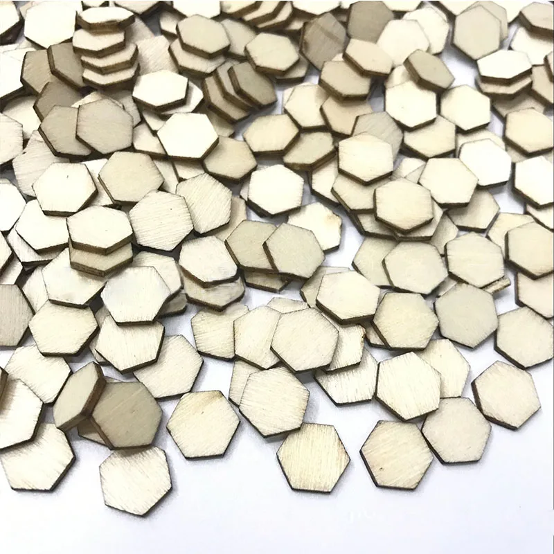 100 шт. деревянные детали в форме сот поверхность опилок гладкая резьба резное