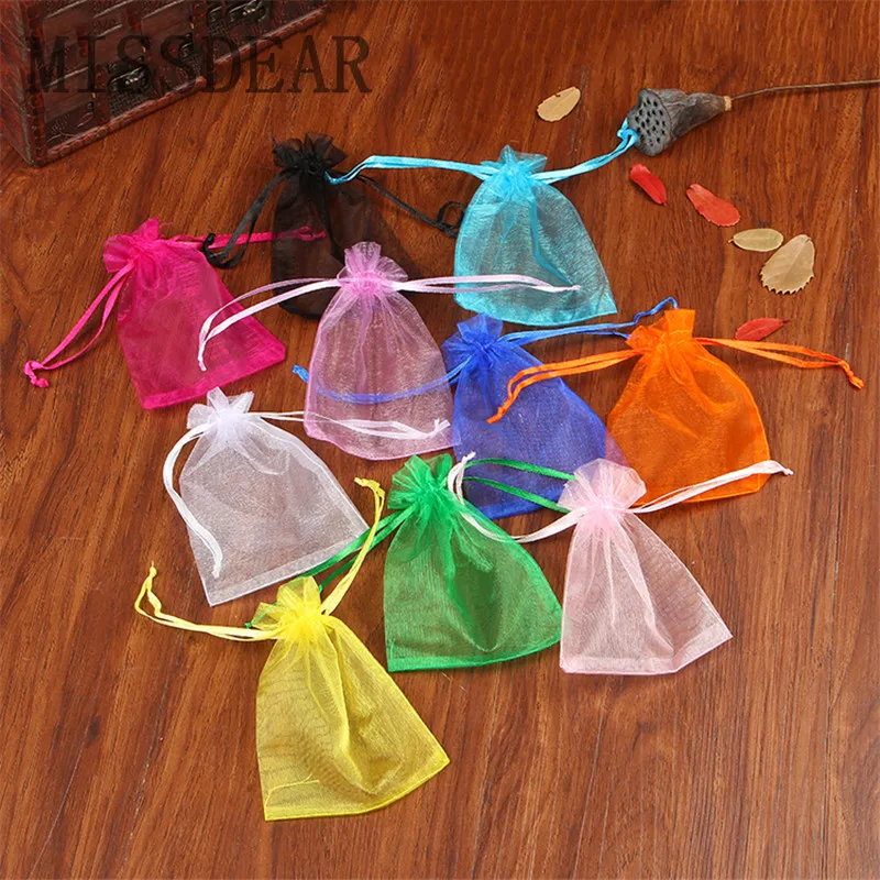Wholesale 500pcs/lot 17x23cm Organza Bags Christmas Gift Bag Wedding Decoration Toys Jewelry Display Packaging Bags & Pouches