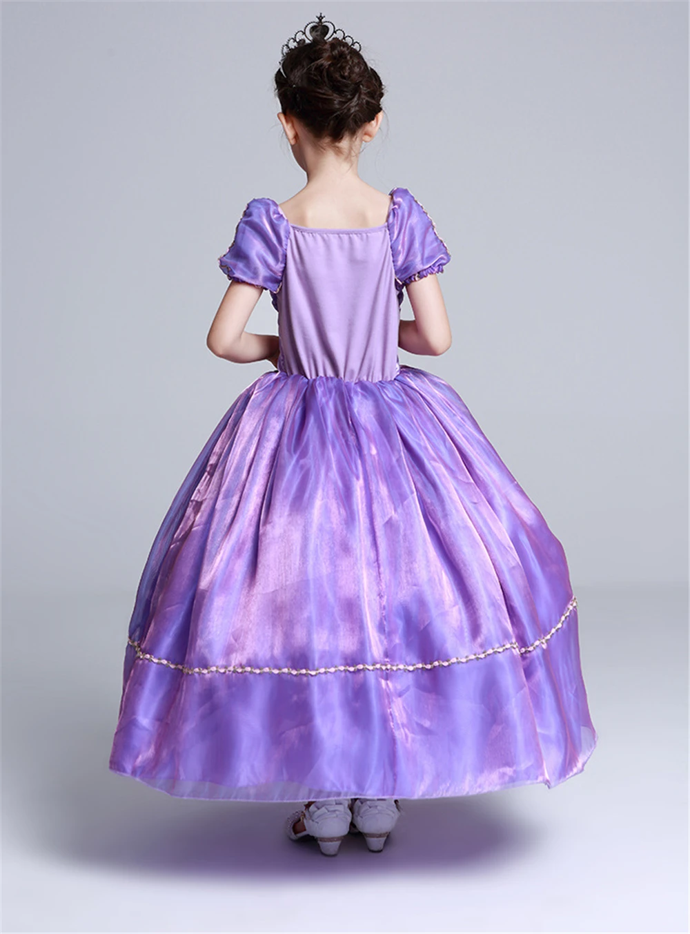 Детский костюм Рапунцель с цветочным принтом для вечеривечерние на день