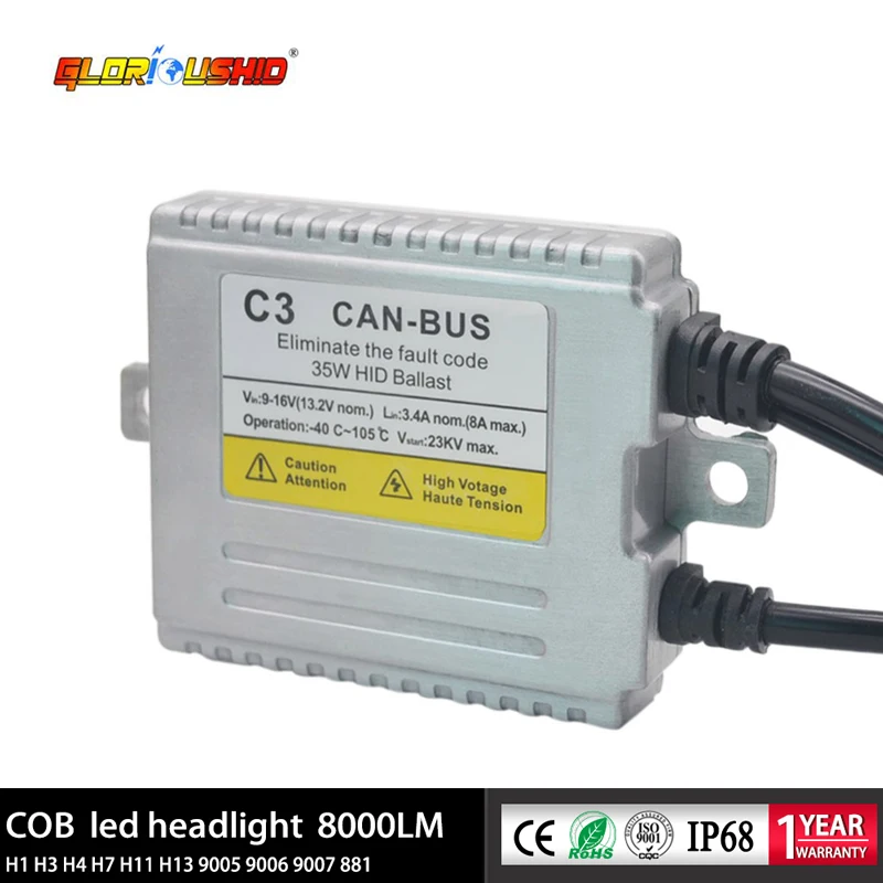 1 шт. AC CANBUS Hid балласт 35 Вт для ксеноновых ламп Бесплатная доставка Высокое