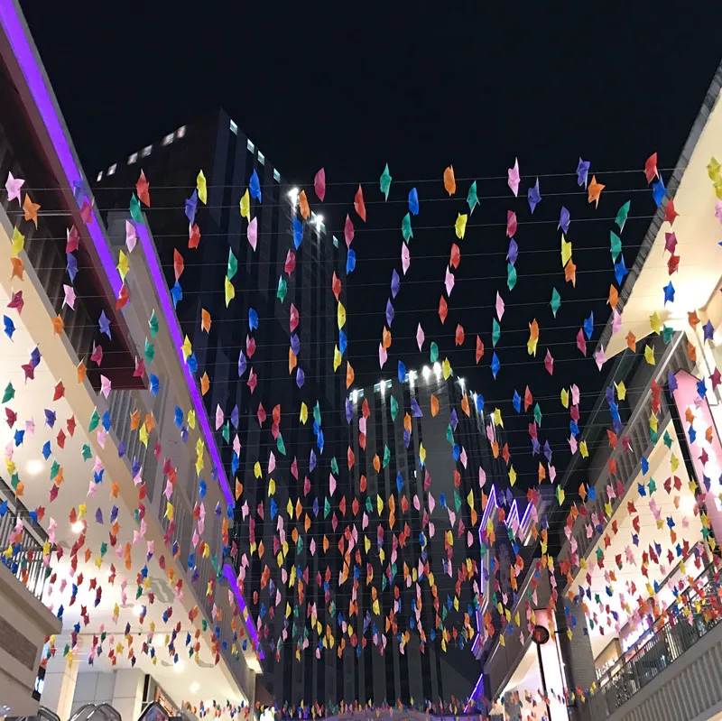 Красочные ветряная мельница вертушка веревка ветер Chime Открытый Отдых Свадьба