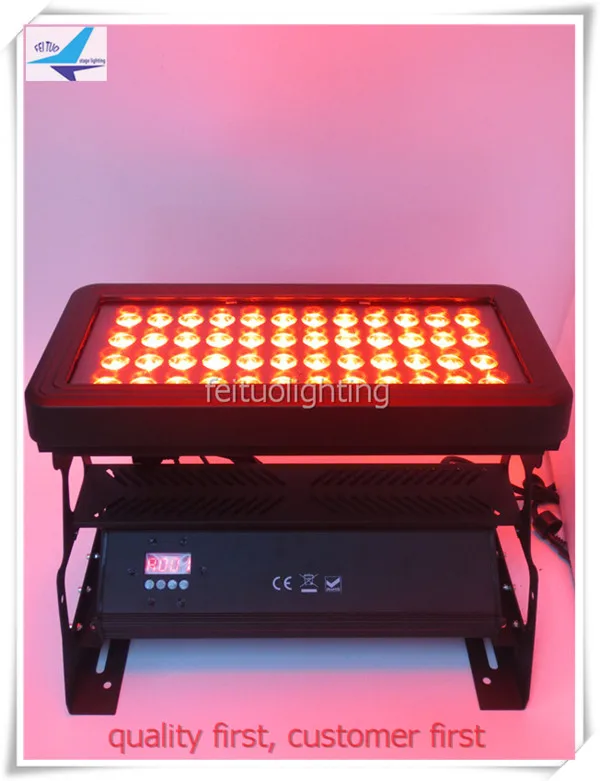LED Bar Wall Washer Light RGBW 48 LEDS 10W 4IN1 Big City Color Waterproof IP65 Change DJ Projector Stage Disco Floor Lamps | Освещение