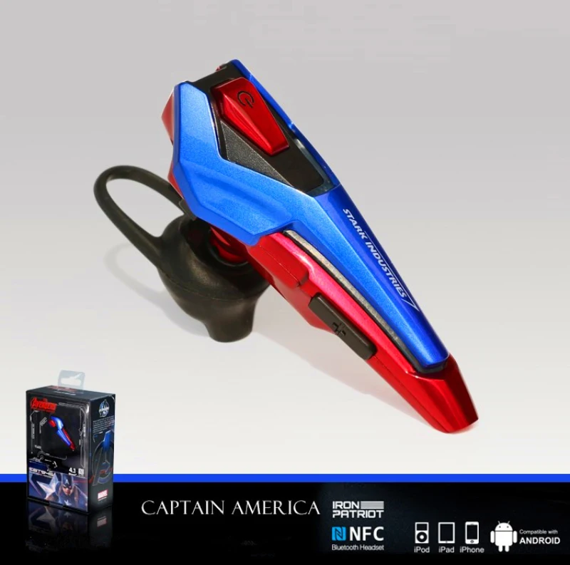 Новинка E-3LUE EBT945 Мстители Капитан Америка NFC Bluetooth наушники стерео синие