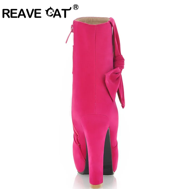 Женские туфли лодочки с закрытым носком REAVE CAT весенне осенние однотонные