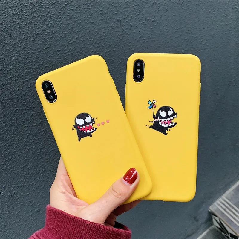 Чехол GYKZ Funny Demon для iPhone XR XS Max X 7 8 6s 6 Plus Love Heart Ghost мягкая задняя крышка из ТПУ