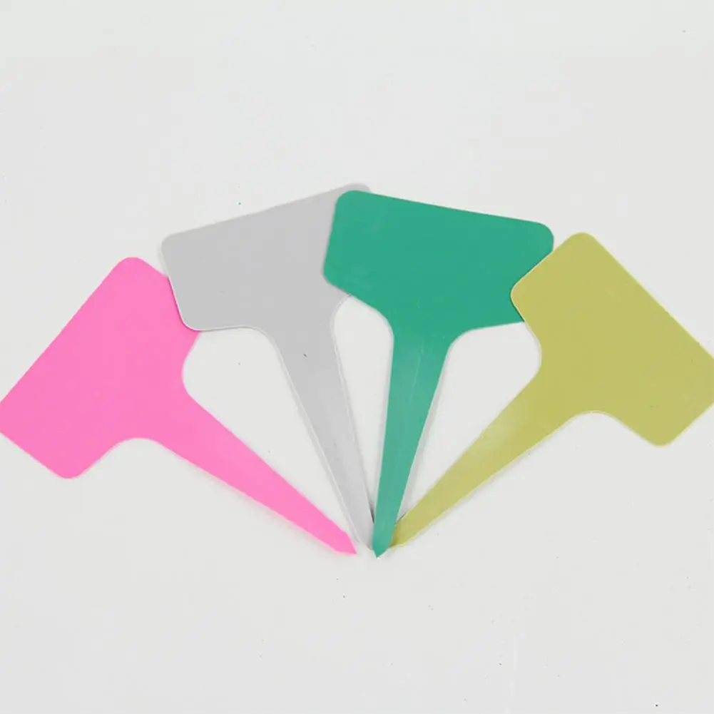 Нет T образной водонепроницаемой маркерной таблички для садовых растений маркер