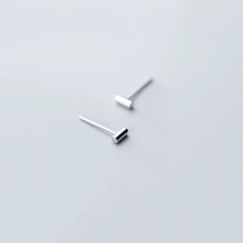 Маленькие женские серьги гвоздики из стерлингового серебра 925