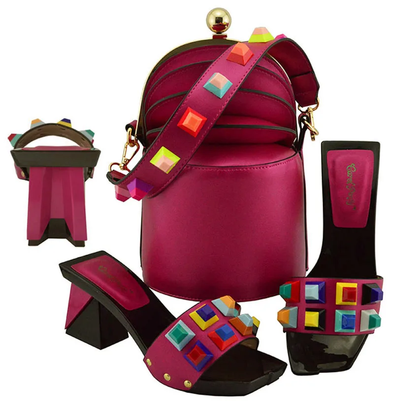 Black Nigerian Party Shoe and Bag Sets Italian Shoes Set Envio Gratis African Matching In Women | Обувь