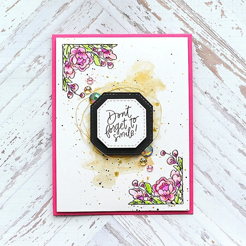 Всегда цветы прозрачный силиконовый штамп/печать для DIY скрапбукинга фотоальбом