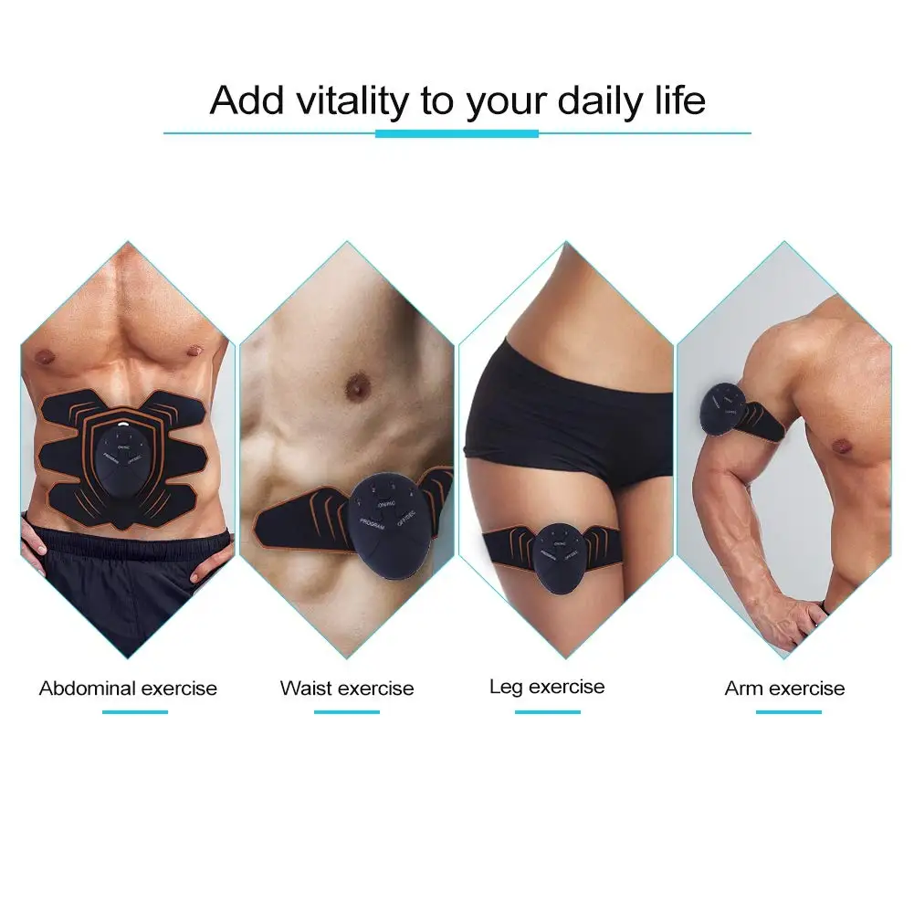 Abs EMS стимулятор мышц брюшной тонер электронный силовой массажер тренажер