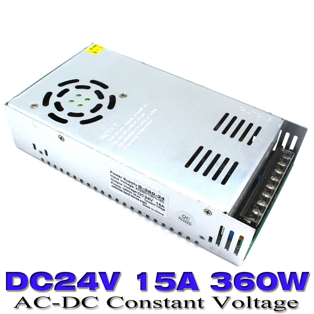 Переключатель источника питания с одним выходом 24 В постоянного тока 15 А 360 Вт