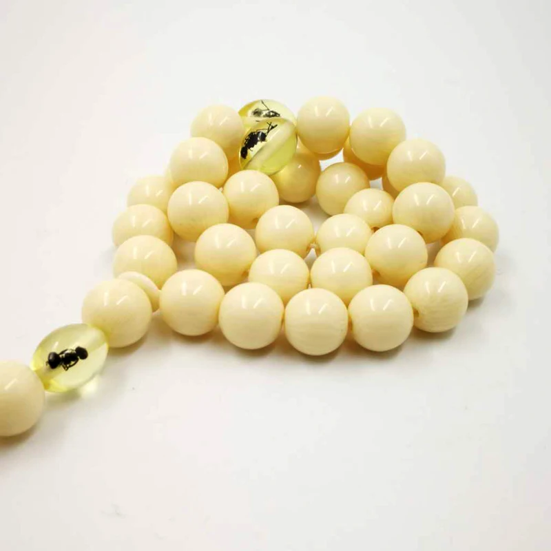 Подарок Eid tasbih мусульманские четки мужские цвета слоновой кости имитация 33 66 99