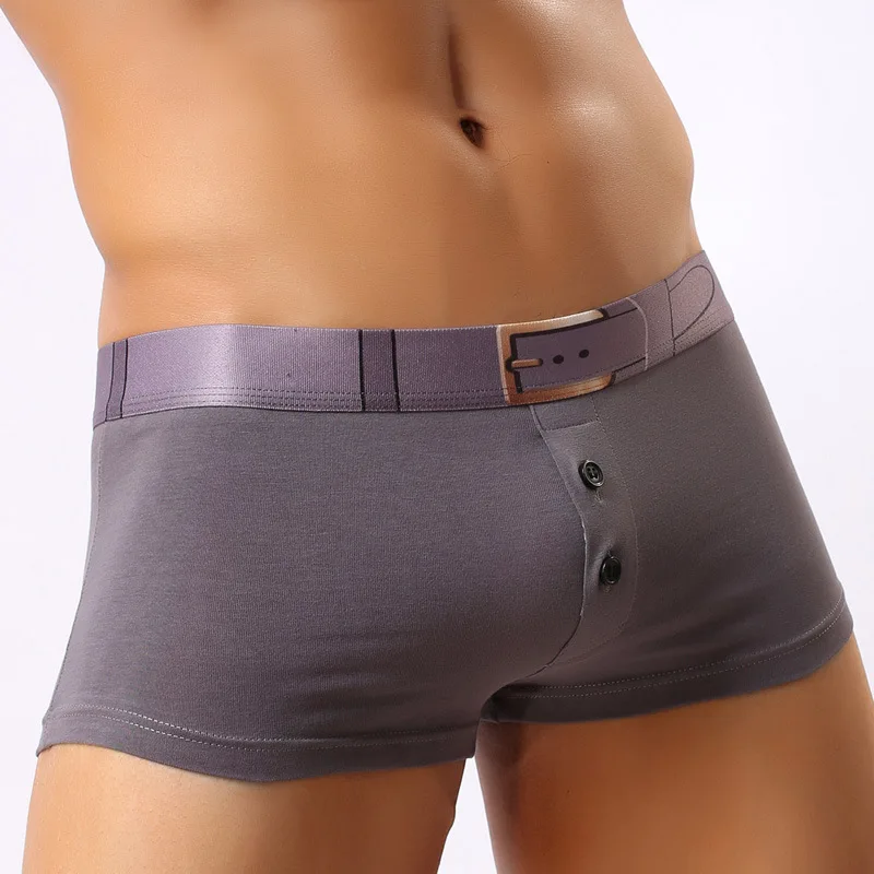 Сексуальное мужское нижнее белье хлопковые дышащие мужские трусы со средней