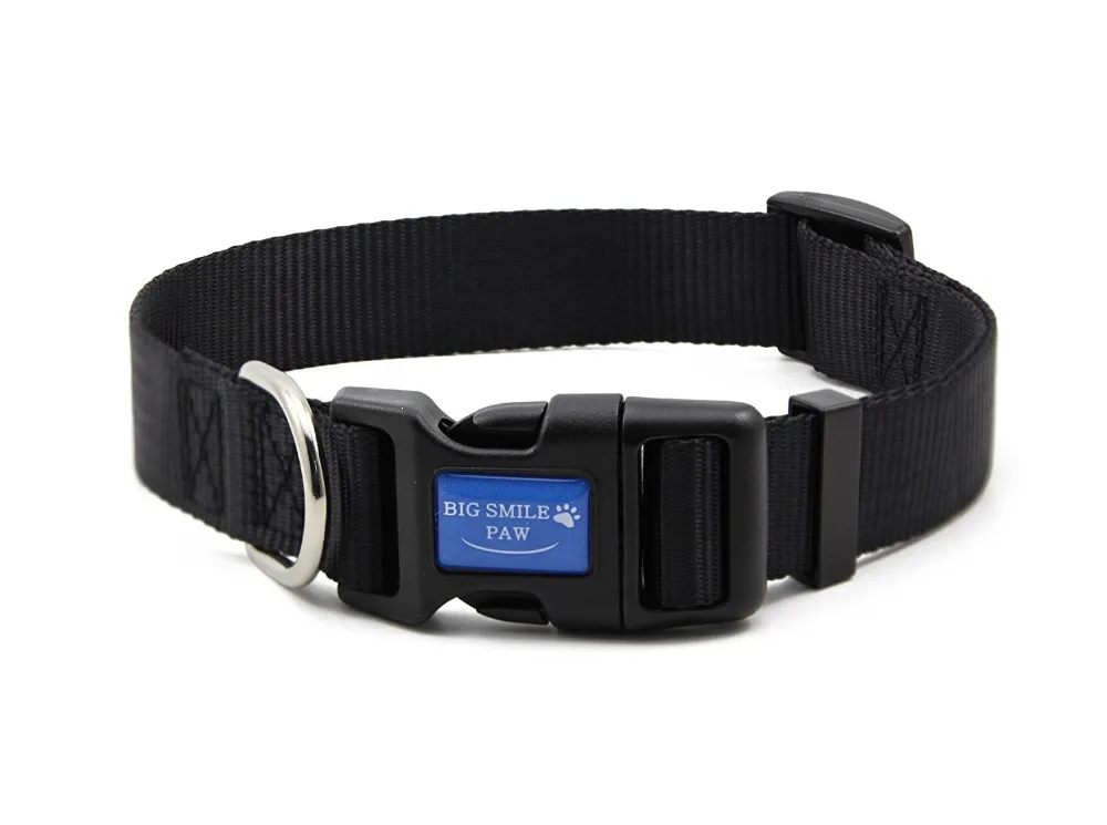 Нейлоновый ошейник для собак регулируемая ходьба быстросъемный щенков