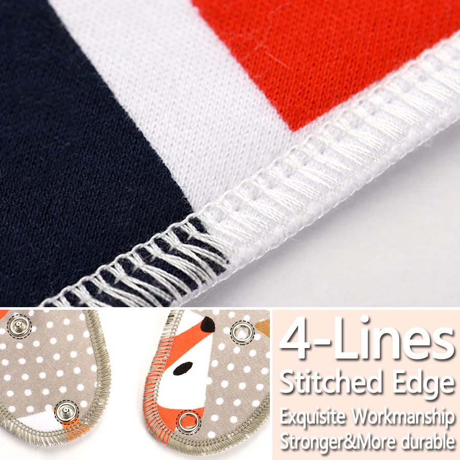 Нагрудник детский хлопковый 4 шт./лот водонепроницаемый для мальчиков и девочек |