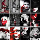 Рукоделие DIY 5D алмазная картина из смолы вышивка крестиком Алмазная вышивка Сексуальная Красная дамская картина Стразы приклеенная картина ASF514