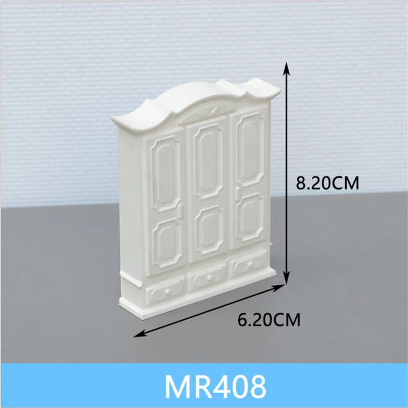 MR408 1 шт Масштаб 1:25 пластиковый миниатюрный шкаф и тумбочка мебель для строительства поезда Макет железной дороги декорации аксессуары - Цвет: MR408