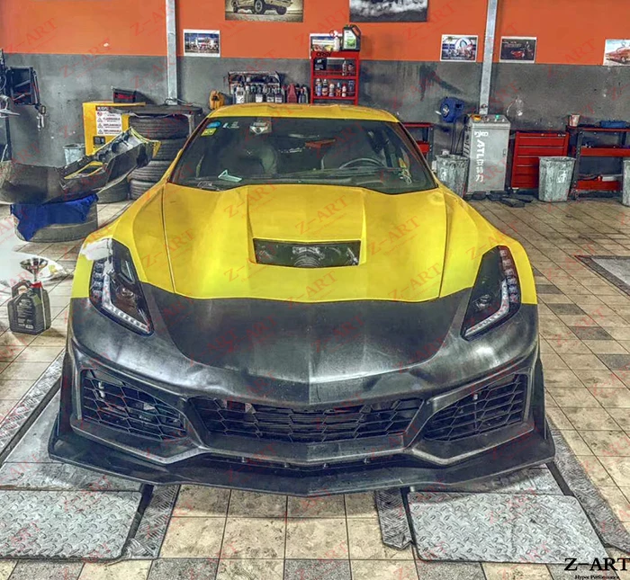 Z ART ZR1 тюнинг пакет для Корвет C7 передний бампер модернизации 2014 2019|Обвесы| |