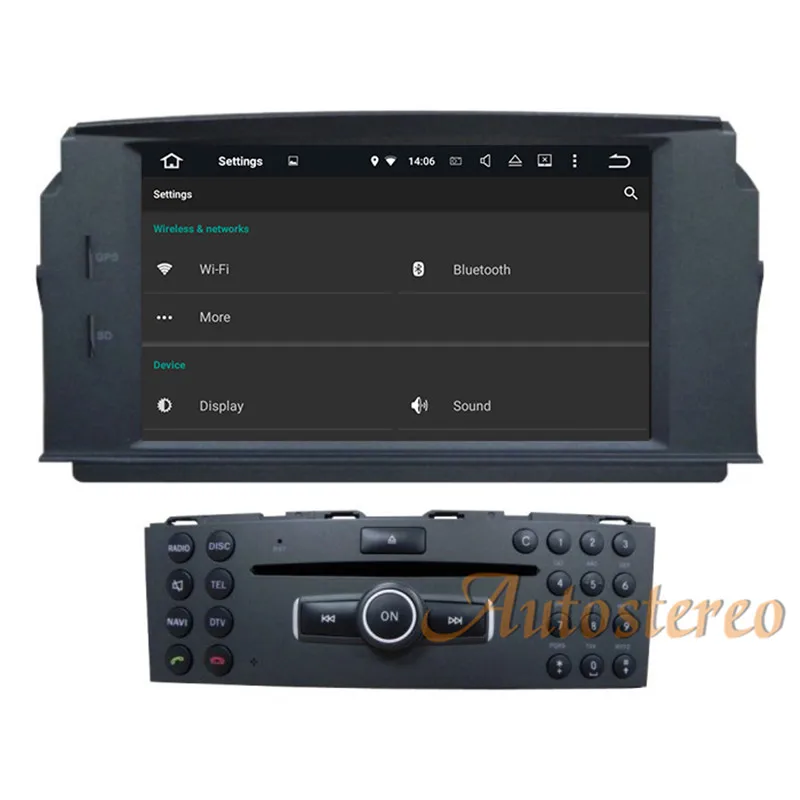 Новейший Android 9,0 автомобильный dvd-плеер gps навигация стерео радио блок для MERCEDES BENZ C Класс C200 C180 W204 авто мультимедиа
