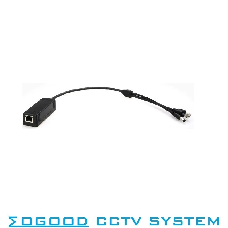 PoE Spliter Line For Hikvision Dahua PTZ IP Camera into 802.3 at Standard DC12V 25.5W Output 10/100Mbps |