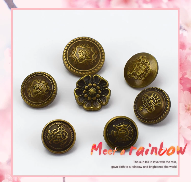 Meetee 50 шт 12,5-25 мм пластиковые бронзовые круглые хвостовик кнопки DIY пальто куртка декоративная пряжка швейные принадлежности для скрапбукинга
