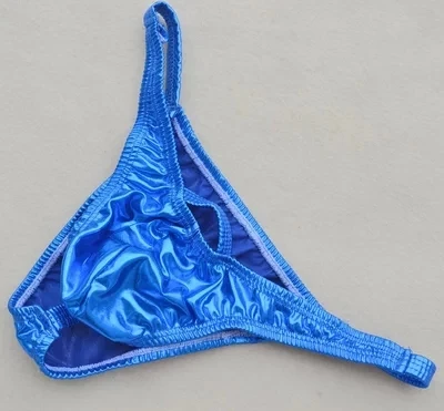 Сексуальные мужские трусы из искусственной кожи с трехмерным вырезом |