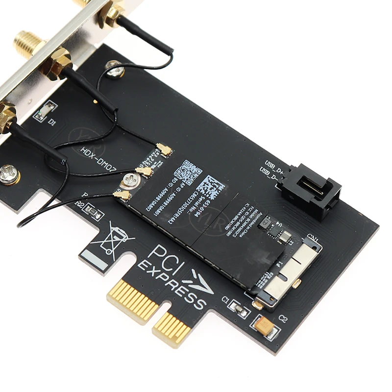 AC 1750M двухдиапазонный BCM94360CS BT4.0 беспроводной Wifi PCI E адаптер карта с антенной|Платы