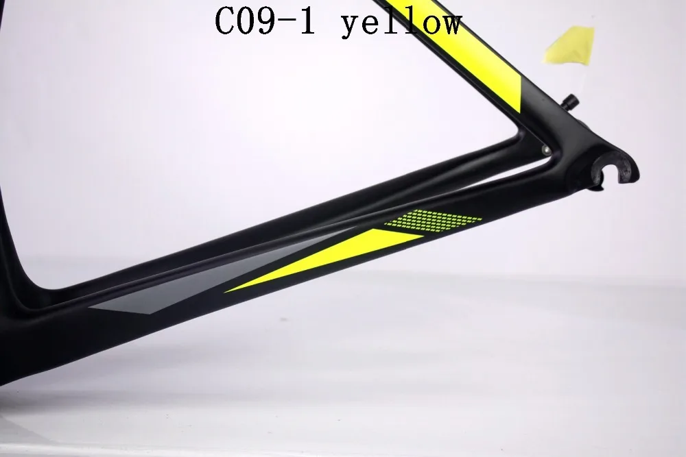 Ceccotti c09 1 желтый дешевая карбоновая рама дорожного велосипеда Toray (торэй) T1100 700C 42