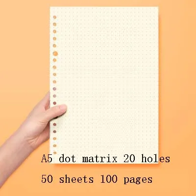 A5 dot matrix A5 B5 книга со спиралью катушки Тетрадь To-Do с подкладкой в горошек свободная миллиметровая бумага Журнал Дневник для школьных принадлежностей для самостоятельной сборки - Цвет: A5 dot matrix