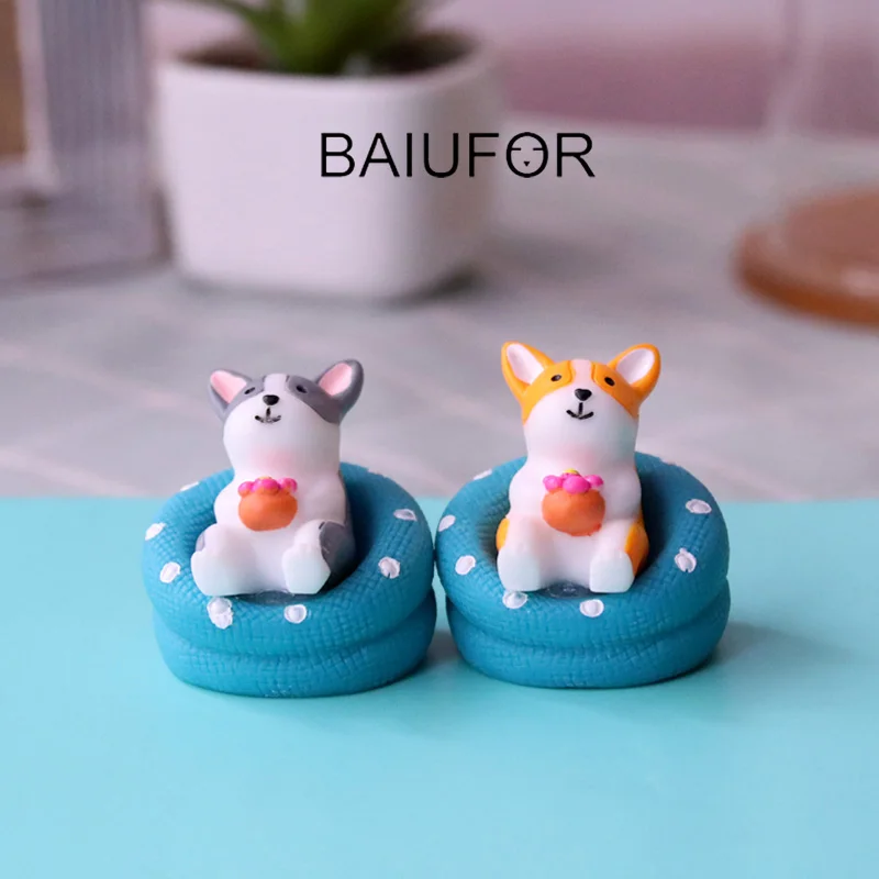 Миниатюры BAIUFOR кавайная собака серия 3 фигурки террариумов сказочные садовые