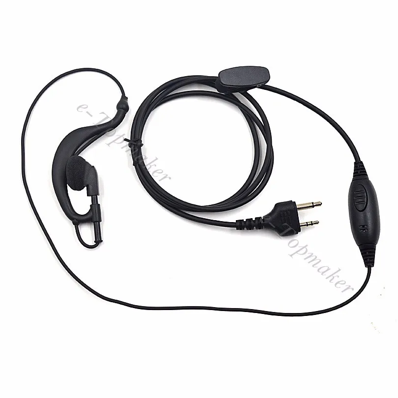 XQF 2 Pin ушной крючок наушник гарнитура микрофон PTT для Midland рация радио GXT650 GXT550 G5 G7 G9 GXT1000 GXT1050 аксессуары
