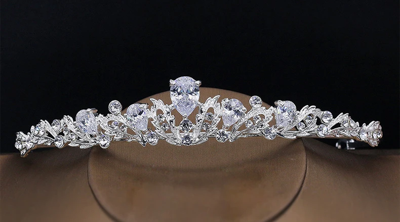 muylinda Classic Bridal Crystal Tiara And Crown Flower Vine Hair Accessories For Women Wedding Headband Tiaras