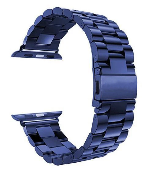 Металлический ремешок Correa для Apple Watch Series 1 2 3 4 умный фитнес-браслет 38 мм 42 мм Pulsera ремешок смарт-Аксессуары - Цвет: Blue