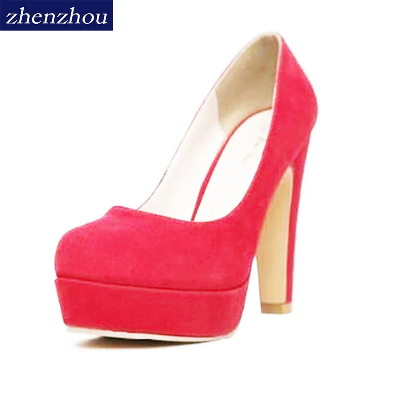 Женские туфли лодочки на высоком каблуке осенние толстом офисные очень 2019|high-heeled