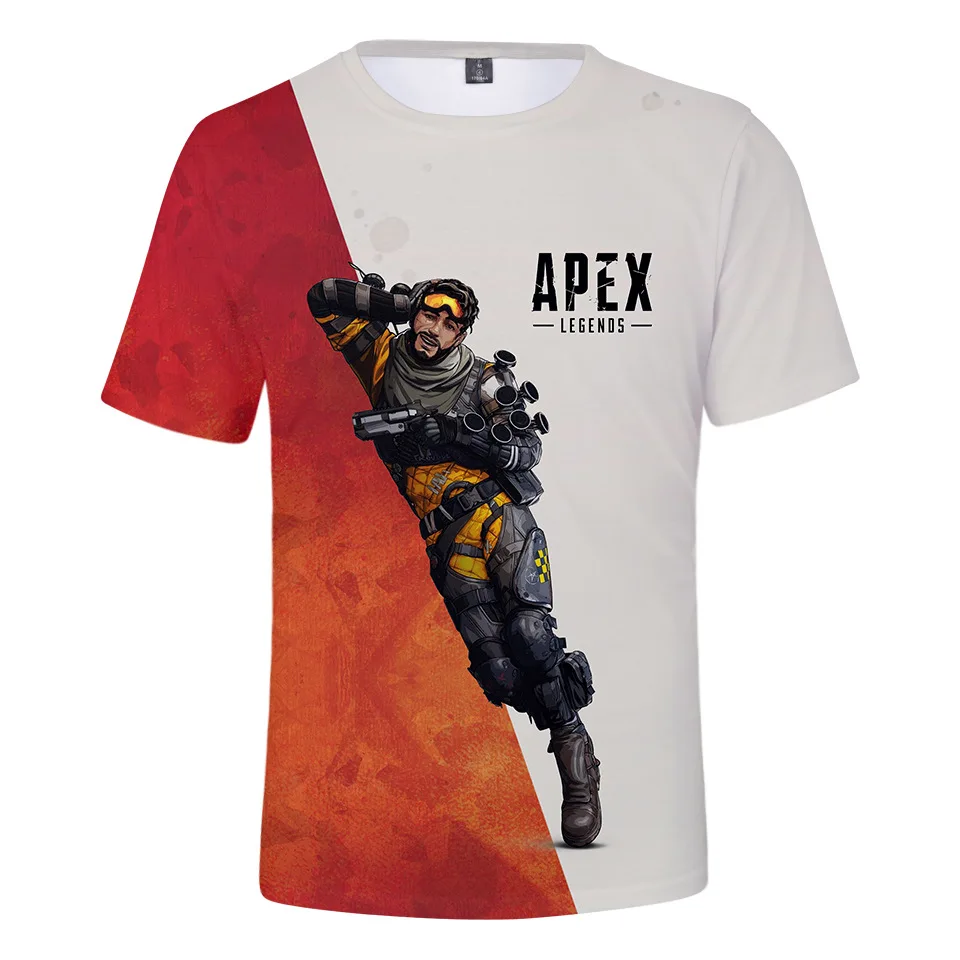 Новая мода парные мужские женские унисекс Apex Legends Забавные футболки 3D принт без