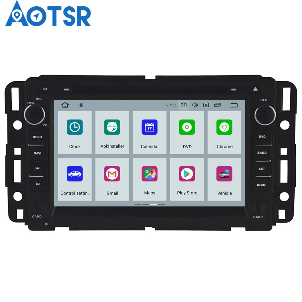 Android 9 0 8 core dvd-плеер для автомобиля GPS навигации GMC Yukon Tahoe 2007-2012 мультимедийная