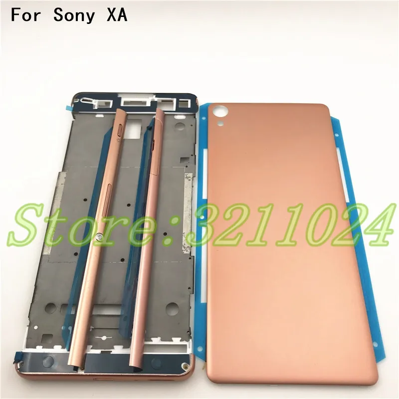 Новый полный корпус средняя передняя рамка Корпус для Sony Xperia XA F3111 F3112 F3115 + Боковая