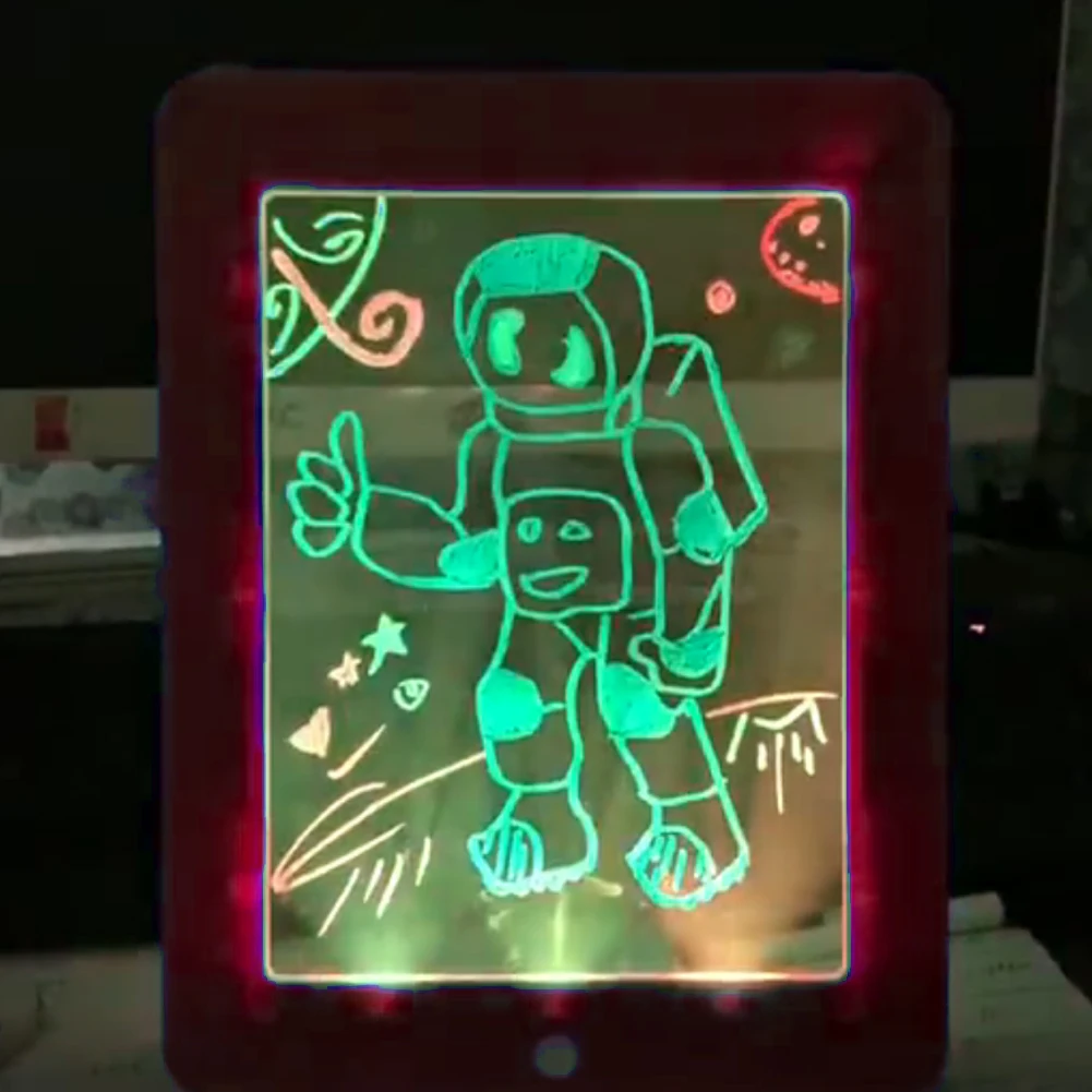 Домашний Подарок детская вспышка обучающая игрушка 3D Sketchpad портативный