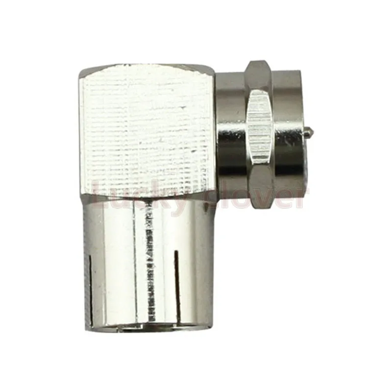 F 10pcs типа Штекерный к женскому PAL RF антенна ТВ кабель штекер правый угол 90