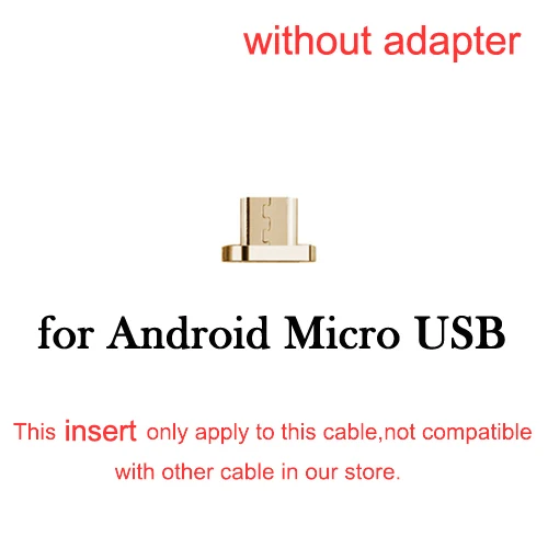 CANDYEIC Micro USB Магнитный адаптер для HUAWEI Moto кабель, Магнитная Зарядка для SAMSUNG htc sony Xperia XIAOMI MEIZU LG кабель - Цвет: only plug
