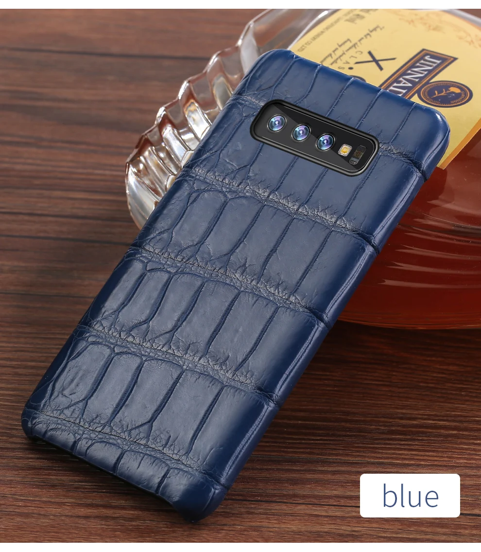 Роскошные oraginal чехол из крокодиловой кожи для samsung Galaxy s10 SE S9 S8 S7Edge Чехлы Marvel для Note 8 9 a50 a70 A40 A30 a7