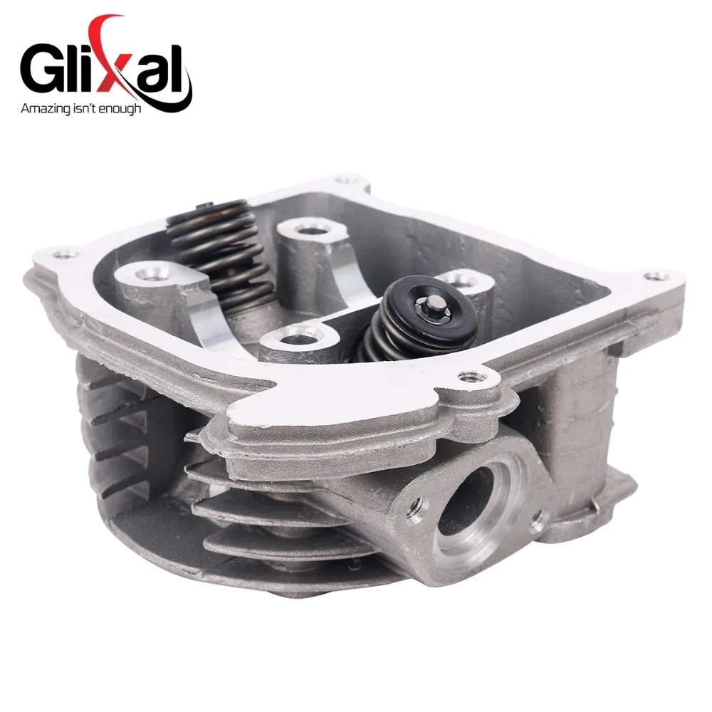 Glixal GY6 100cc 50 мм скутер двигатель 4-тактный 139QMB 139QMA мопед большого диаметра цилиндра Ремонтный комплект головки цилиндра в сборе(69 мм клапан