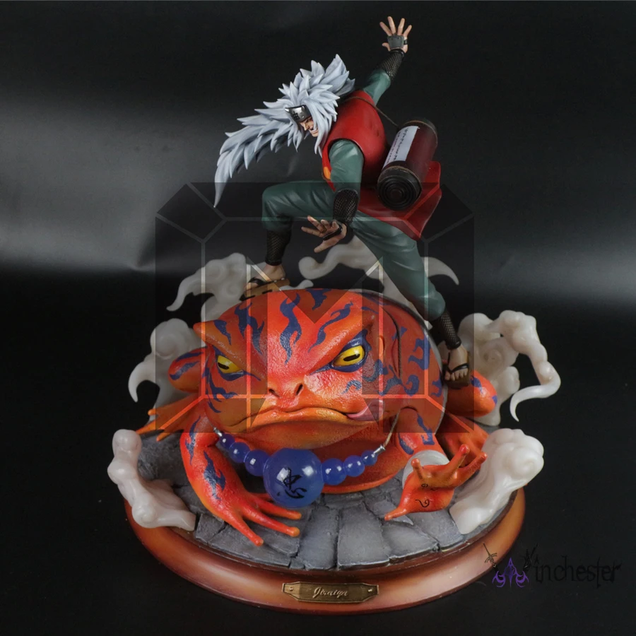 Модельные Поклонники в наличии NARUTO Jiraiya и Gama Bunta GK статуя из смолы для